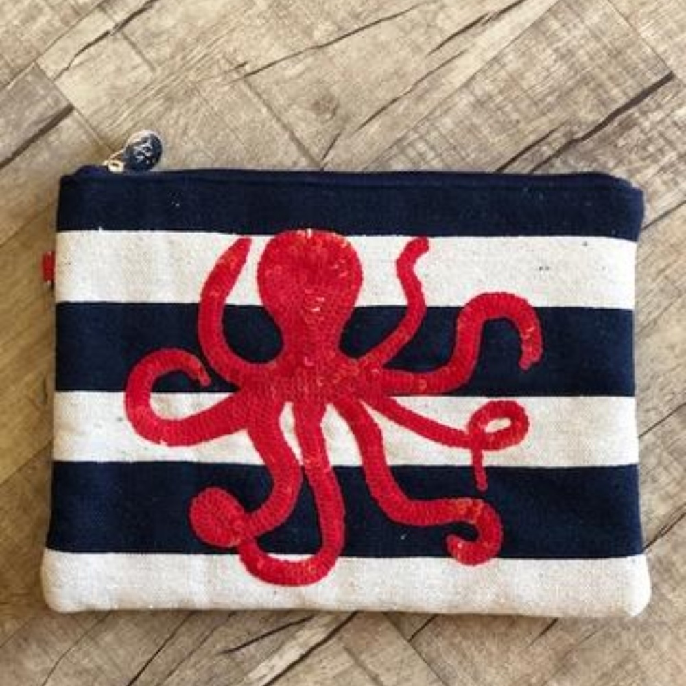 Sequin Octopus Clutch